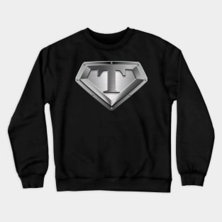 Steel Plated Diamond Shaped T Crewneck Sweatshirt